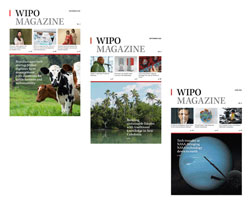 Cover of the latest edition of the WIPO Magazine