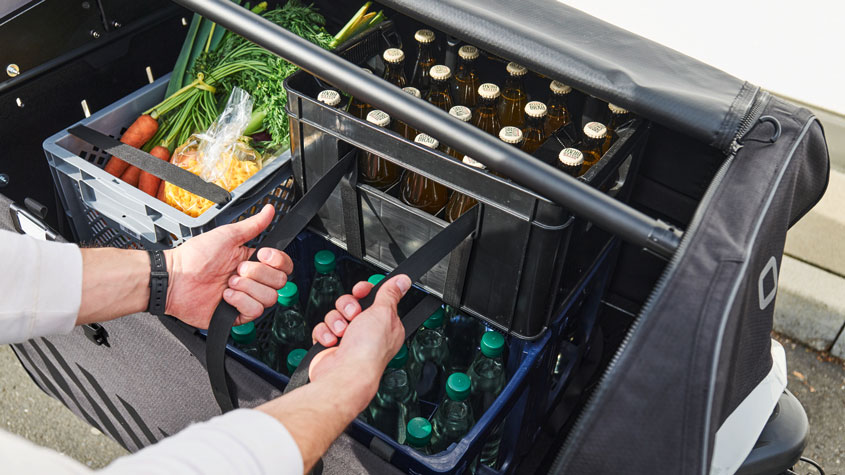 A close of up of the Vario cargo box