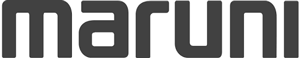 Черно-белый логотип компании Maruni