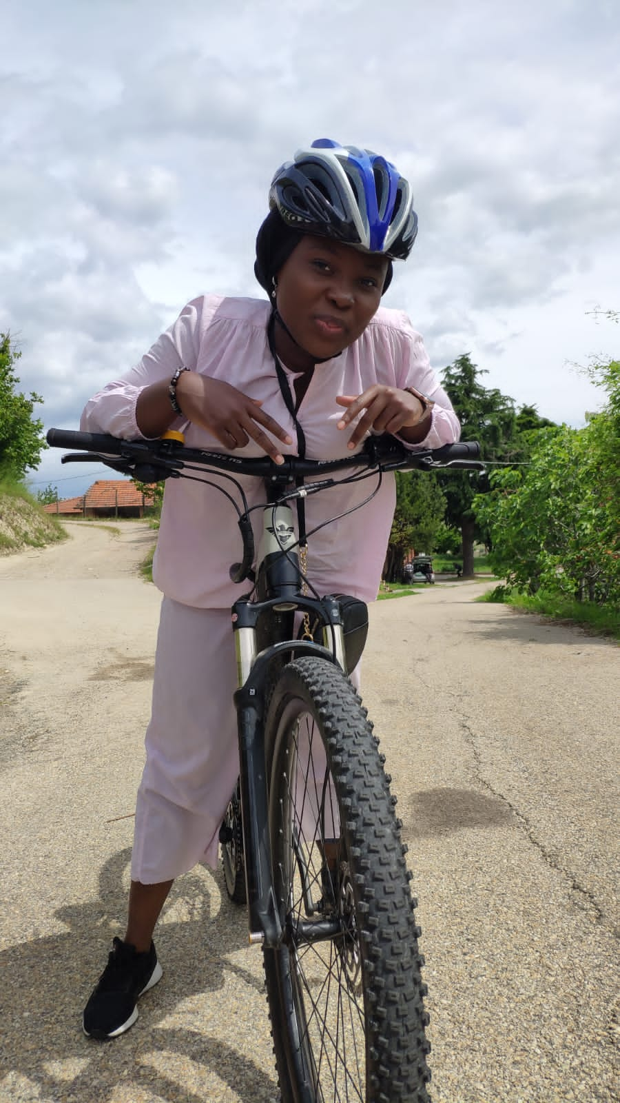 Faridah biking