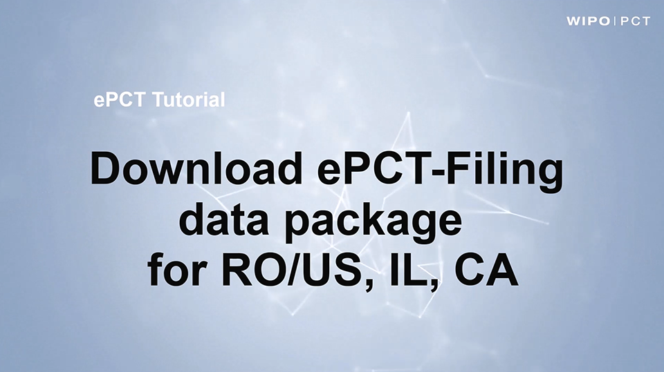 ePCT Video Tutorials for Applicants