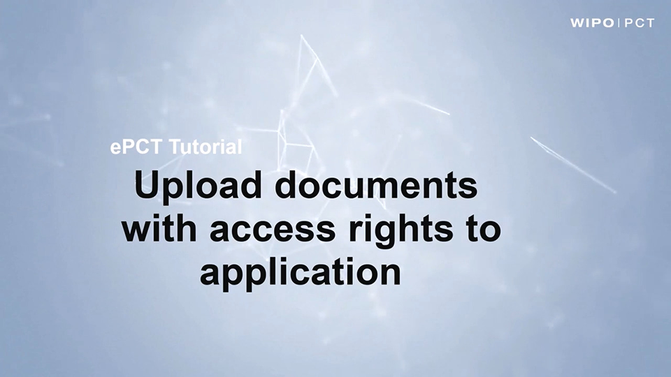 ePCT Video Tutorials for Applicants